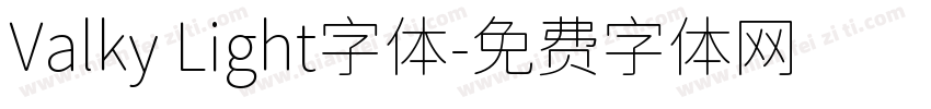 Valky Light字体字体转换